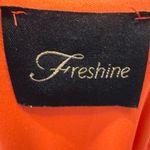 Orange double layer flowy mini dress with pockets size large Photo 4