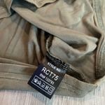 POL NWOT  Olive Green Washed V-neck Crop Tee size Small Photo 2