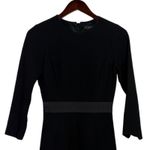 J.Crew Double Faced 100% Wool Crepe Sheath Dress Lined Back Zip Up 00 Black Photo 2