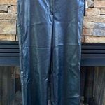 Bagatelle NWT Bagstelle faux vegan leather wide leg crop pants black size Medium Photo 0