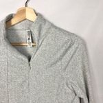 Kyodan Light Gray Zip Neck Long Sleeve Pullover S Photo 3