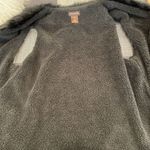 Multiples PS Open Front Faux Fur Fleece Lined Black Vest Size Small Photo 5