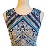 White House | Black Market Reversible Reversible Scarf-Print Knit Sheath Dress M Photo 10