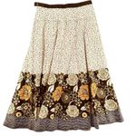 American Vintage Vintage Y2K Boho Festival Cottage Floral Polka Dot A-Line Long Midi Skirt Photo 4