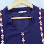 Tularosa Arabella Navy Embroidered Tunic Dress XS Photo 3