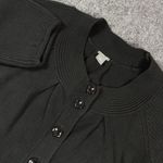 Ann Taylor Cotton Cardigan Black Sweater Half Length Sleeves w/Belt Size Large Photo 1