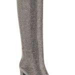 INC I.N.C Paiton Block-Heel Silver Grey Knee High Boots 7M Photo 0