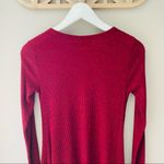 Urban Outfitters BDG Long Sleeve Ribbed Dress Maroon Sz Medium Photo 6