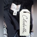 Anthropologie Cleobella Black Flutter Sleeve Dress With Floral Lace Trim Photo 4