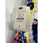 Talbots T by  Skort Floral Daisy Skirt Skort Size 2X UPF 50 Hippie Colorful NEW Photo 5