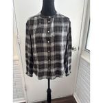 Faherty Drift Timberwood Plaid Modal Linen Shirt Medium staple layered workwear Photo 1