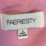 Faeriesty Elegant Pink Strapless Mini Sheer Overlay Women’s Prom Dress Size Small Photo 12