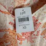J.Jill Coral Reef Print Linen 3/4 Sleeve Coastal Beach Resort Tunic Top Size XS Photo 5