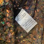 GeeGee Sequin Long Sleeve Mesh Crop Top Medium Green Pink Yellow New Women’s Photo 7