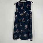 Gibson  Navy Blue Floral Shift Dress Sleeveless Stretch Lined Crew Neck Size S Photo 3