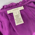 J.Crew Purple Silk Lydia Ruffle Neck Sleeveless Blouse Small Photo 5