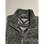 Cruel Girl Sherpa Vest Gray Aztec Print Lined Zip Front Women's Size Medium Photo 1