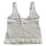Aura White Ribbed Tank Top Photo 1