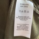 Everlane Olive Green Hammered Satin Short Sleeve Women's Top minimalist casual S Photo 6