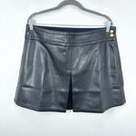 J.Crew Womens Contemporary Feminine Center-pleat mini skirt in faux leather NWT Photo 1