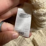 Lucky Brand  Oversized Sweater Womens Medium Ivory Pullover Turtleneck Split Hem Photo 7