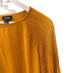 a.n.a . Size XL golden yellow long sleeve dress shirt gathered sleeves Photo 3