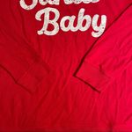 Isabel Maternity Santa Baby Long Sleeve Holiday Tee Red Size undefined Photo 13