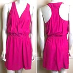 Parker  Silk Tank Mini Dress size M Hot Pink Fuchsia Barbiecore Photo 1