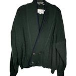 Vintage Point Zero Acrylic Cardigan Sweater Green Size XL Photo 0