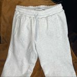 Alexander Wang Logo Embroidered Jogger Sweatpants in Gray Photo 7