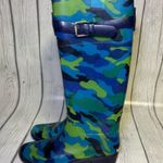 Ralph Lauren Polo Boots Womens Rossalyn Blue Camouflage Tall Rain Boots … Photo 10