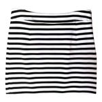Banana Republic  Ponte Pencil Skirt 00P  Black White Stripe Stretch preppy​ Photo 2