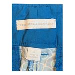 New York & Co Patterned Blue Shorts Geo Print Casual Preppy Cute Women Size 8 Photo 4