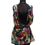 Cache  Silk Floral Tunic + Black Stretch Cami Lot 2 Top New Self Belt NWT $118 Photo 2