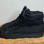 Adidas Honey Triple Black Shimmer Mid High Tops Sneakers Size 8.5 Photo 5