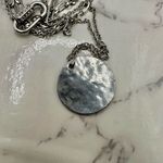 C 1946 hammered disc multi strand silver necklace Photo 8