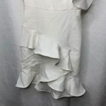BCBGMAXAZRIA  off white ruffle mini‎ dress sz 0 bridal rehearsal party graduation Photo 3
