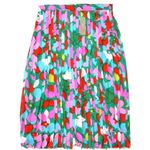 J.Crew NWT Pleated A-Line Midi in Purple Green Confetti Floral Print Skirt 10 Photo 1