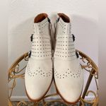 Rebecca Minkoff  Cream Double Buckle Studded Bootie Size 7.5 Photo 1