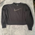 Nike  black swoosh sweatshirt medium Photo 0