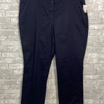 Lands' End  Navy Twill Straight Leg Pants Photo 0