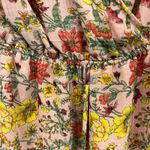 Loft Long Sleeve Floral Wrap Mini Dress Pink Fall Wedding Guest XS Photo 5