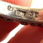 Sterling Silver Filigree Flat Top Band vintage Ring 925 Photo 6