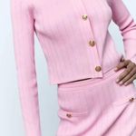 ZARA nwt ribbed knitted button up cardigan sweater top Photo 5