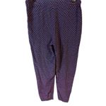 Tory Burch  Talia Silk Pull On Pajama Style Relaxed Pants Blue Red Size 4 Photo 3