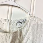 Princess Polly  Dress Women Size 4 Ruffled Pleated Mini White Cottage Flared Lace Photo 1