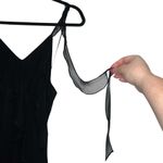 Amanda Uprichard  Cassilda Silk Ruffle Chiffon Maxi Gown In Black Photo 4