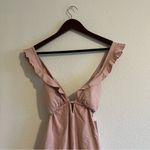 Eberjay MNWT Eberjey Womens Pink Grayson So Solid Ruffle Straps One Piece Swimsuit Photo 2