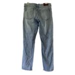 Madewell  Slim Boy Jeans Prefaded Medium Wash Factory Distressed Boho Western 28 Photo 1