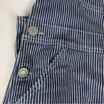 Dickies  juniors medium Blue Striped Overalls denim white new casual conductor Photo 6